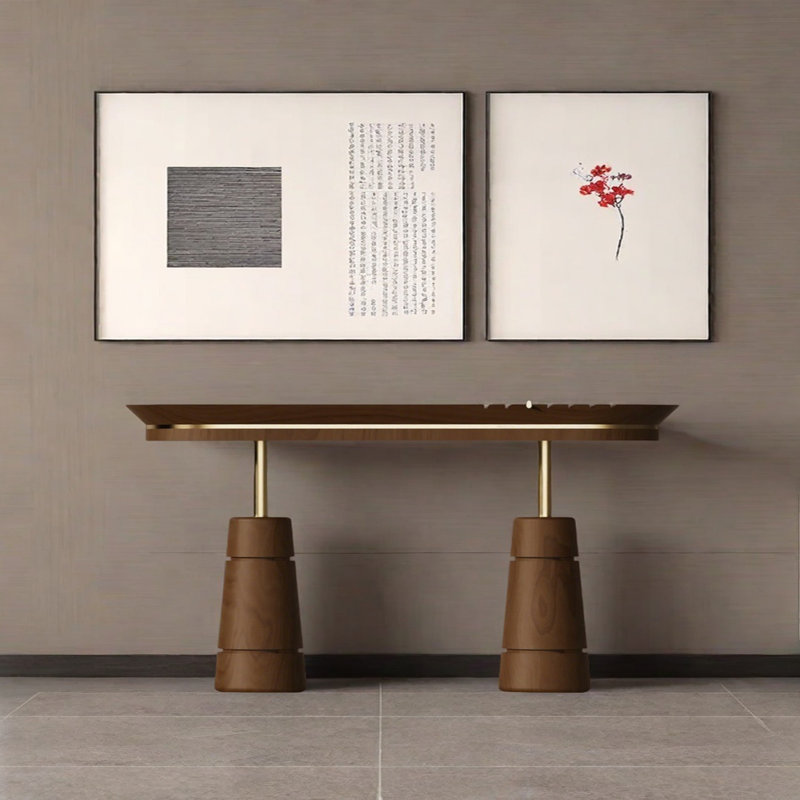 Console de luxe rétro haut de gamme, H 31,5 po x l 70,87 po x P 15,75 po