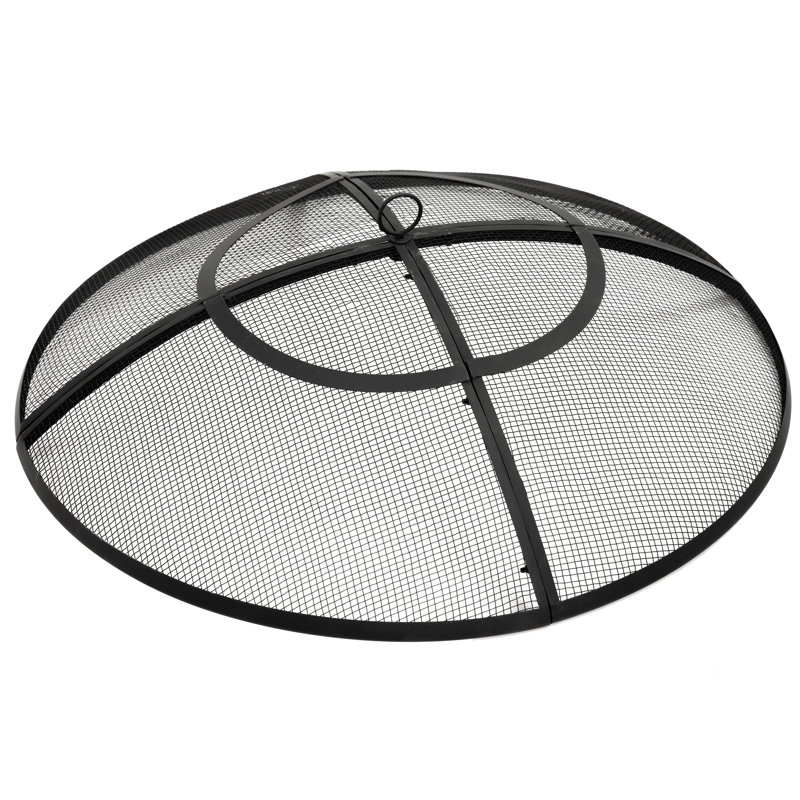 Pare-étincelles rond pour foyer extérieur - 24 po de diamètre, H 5 po x l 24 po x P 24 po