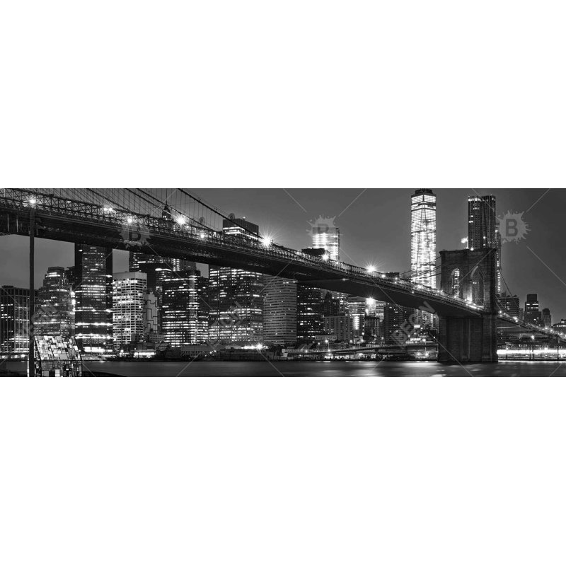 «City Under The Night» sur toile, H 20 po x l 60 po