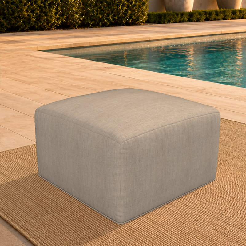 Repose-pieds de patio Praia Sunbrella®, Tissu cendre Sunbrella