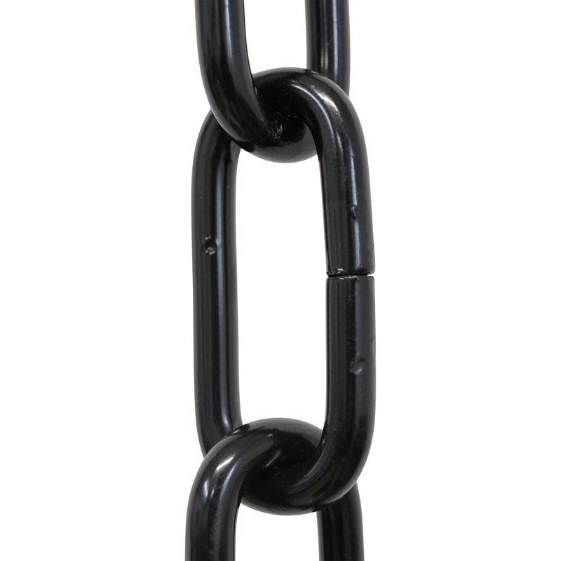 Chaîne de lustre décorative à maillons standard, Noir, H 36 po x l 1,02 po x P 0,25 po