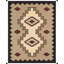 Canvello Navajo Style Hand-Woven Wool Mocha Area Rug- 8'11" X 11'11"