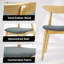Chaises de salle à manger en bois d'hévéa Charley-639828355-639828367