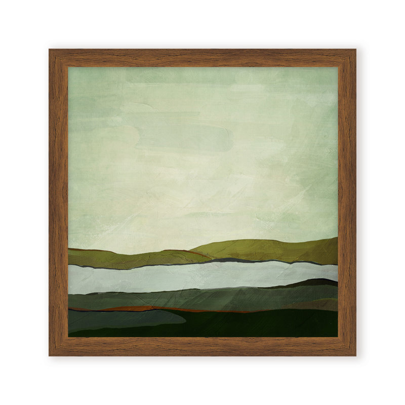 Sunset Mirage by ChiCi Decor, 16" H x 16" W x 1.125" D, Framed Print, Brown