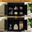 Crédence de bureau avec armoire de rangement pour buffet 31,1 po Theile-1443553795