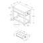 Table d'appoint, table de bout, table d'appoint, table de chevet (étroite), tiroir de rangement, placage, transitionnel