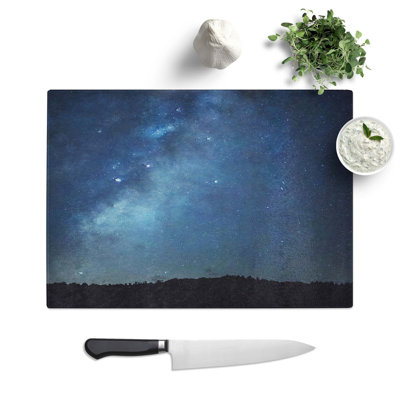 Tempered Glass Starry Starry Sky Chopping Board