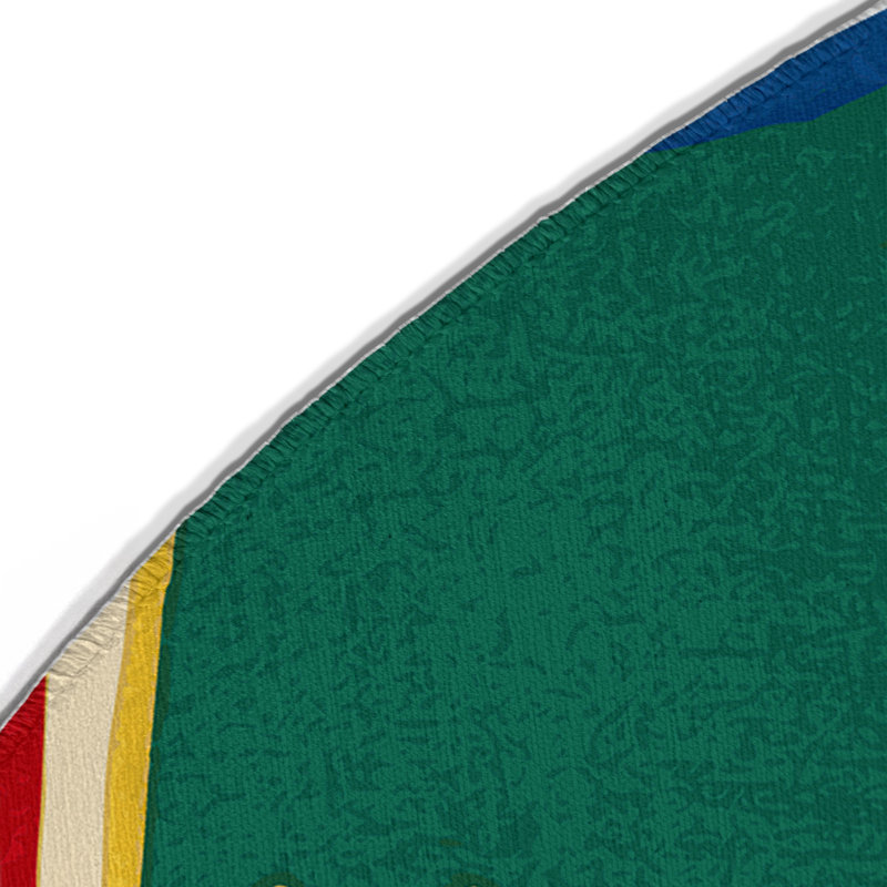 Wacky Stripe Indoor And Outdoor Area Rug, Round 5'