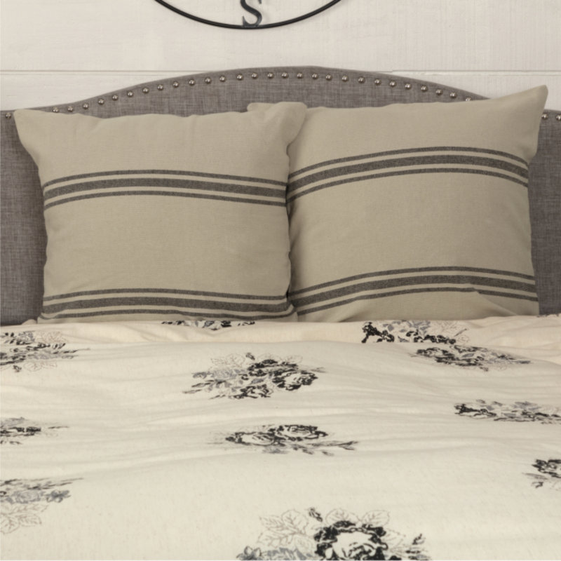 Mill House Stripe Black Euro Sham