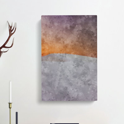 Alone In The Desert - Wrapped Canvas Painting