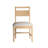 Brienne Mid-Century Upholstered Dining Chair with Frame in Walnut Finish-141434042