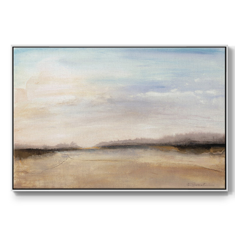 Mirage, H 17 po x l 25 po x P 2 po, Toile encadrée flottée blanche