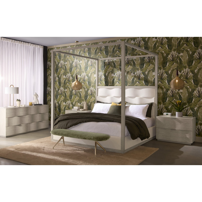 HOYOS Upholstered Canopy Bed