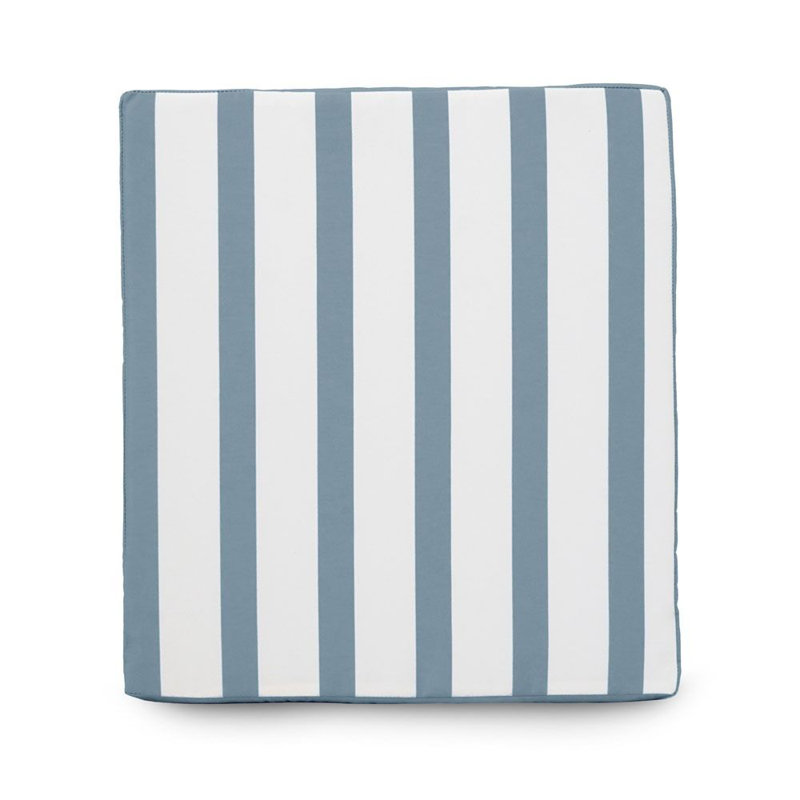 rucomfy Beanbags Water Resistant Seatpad. Pre Filled Foam, Strong Ties for Outdoor Funiture, Multiple Sizes, Blue