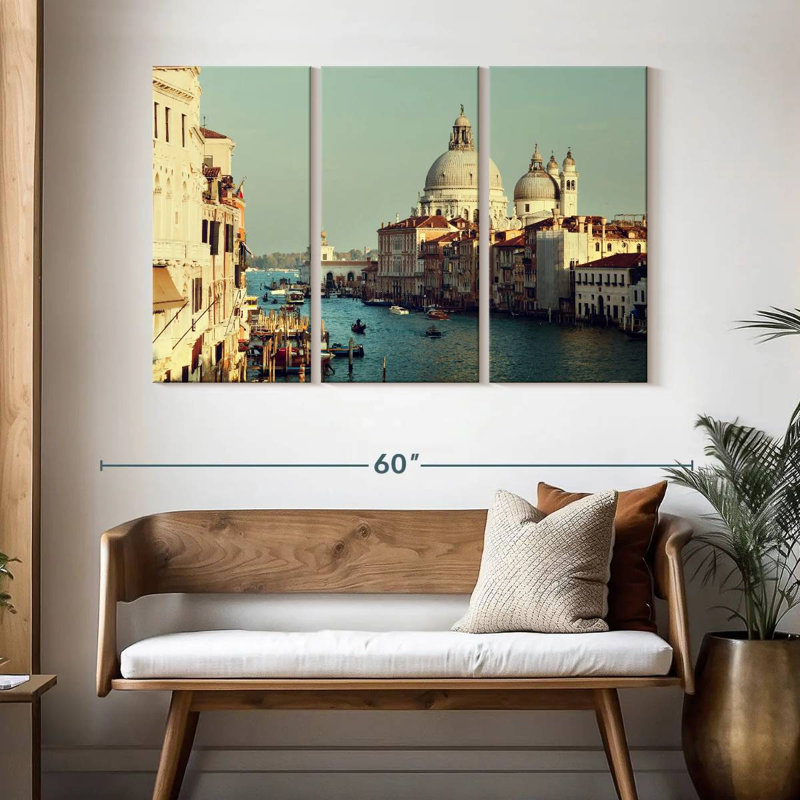 Kavia Grand Canal à Venise, H 32 po x l 50 po