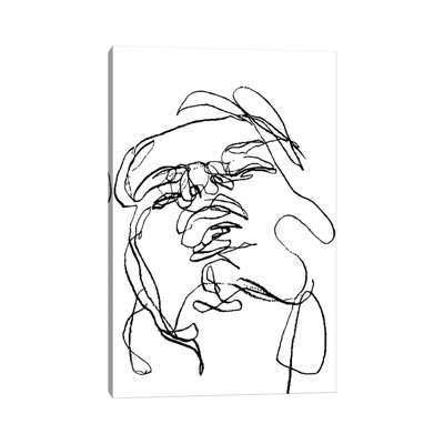 " Black White Face Woman " by Mirano Painting Print