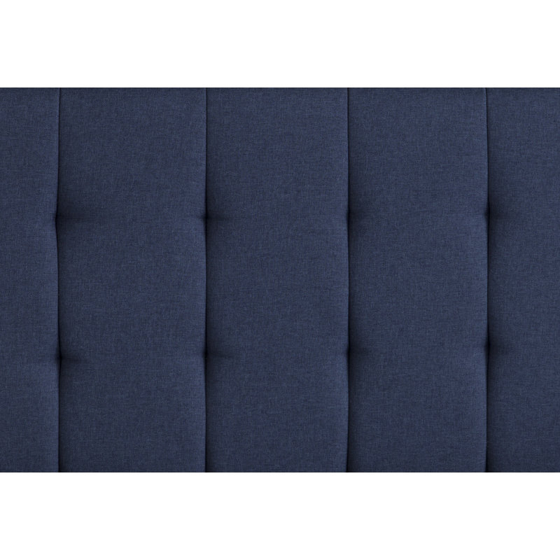 Lit plateforme tapissier Acquaviva, Grand, Gris