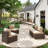 4 -Person Rattan Patio Safo With Cushions-552961611-552961615