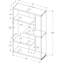 60"H 5 Tier Bookcase In Glossy White Laminate, With Tempered Glass, Modern Bedroom And Office Accessory , Clear Elegant Shelf