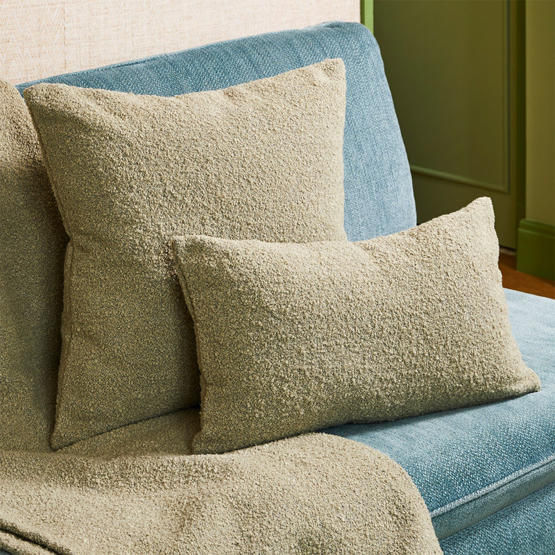 BOUCLETTE Square Pillow Cover & Insert