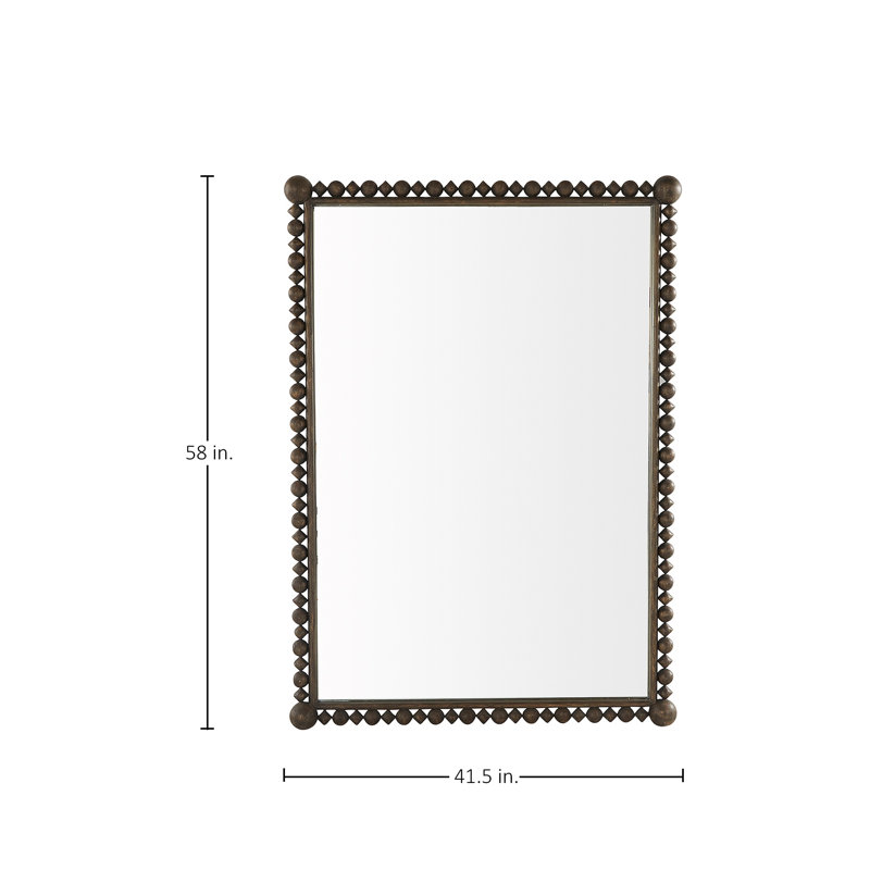 Beau Mirror - White, Brown