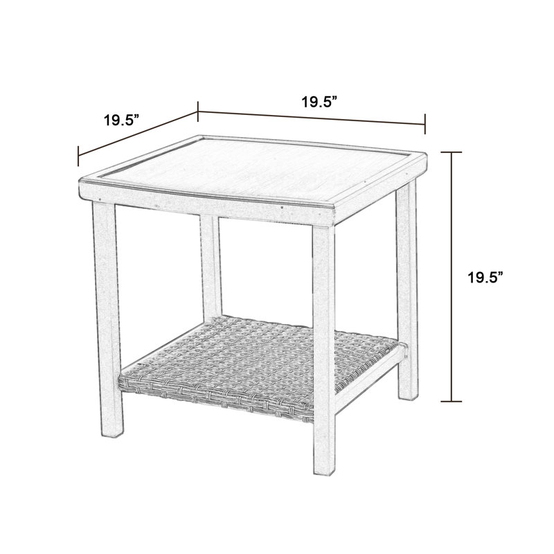Table d'appoint Montasir, Gris
