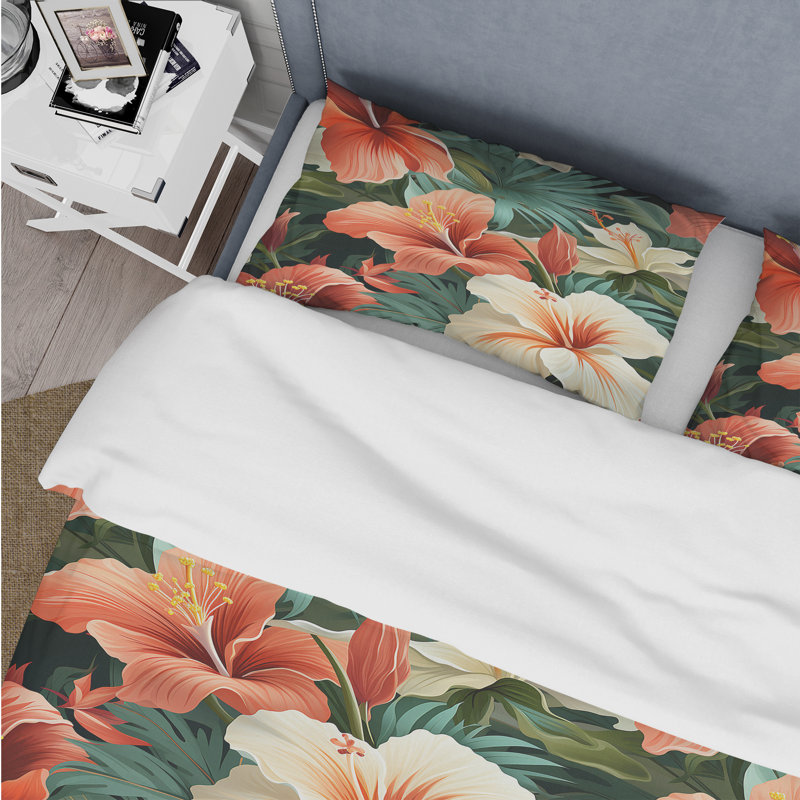 Ensemble de housse de couette Paradise Mirage, Housse de couette pour grand lit et 2 taies décor