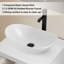 Meuble-lavabo simple mural de 24 po avec lavabo vasque en céramique Sharee, comptoir en bois manufacturé, robinet et bonde Sharee-1956947008-1975368781