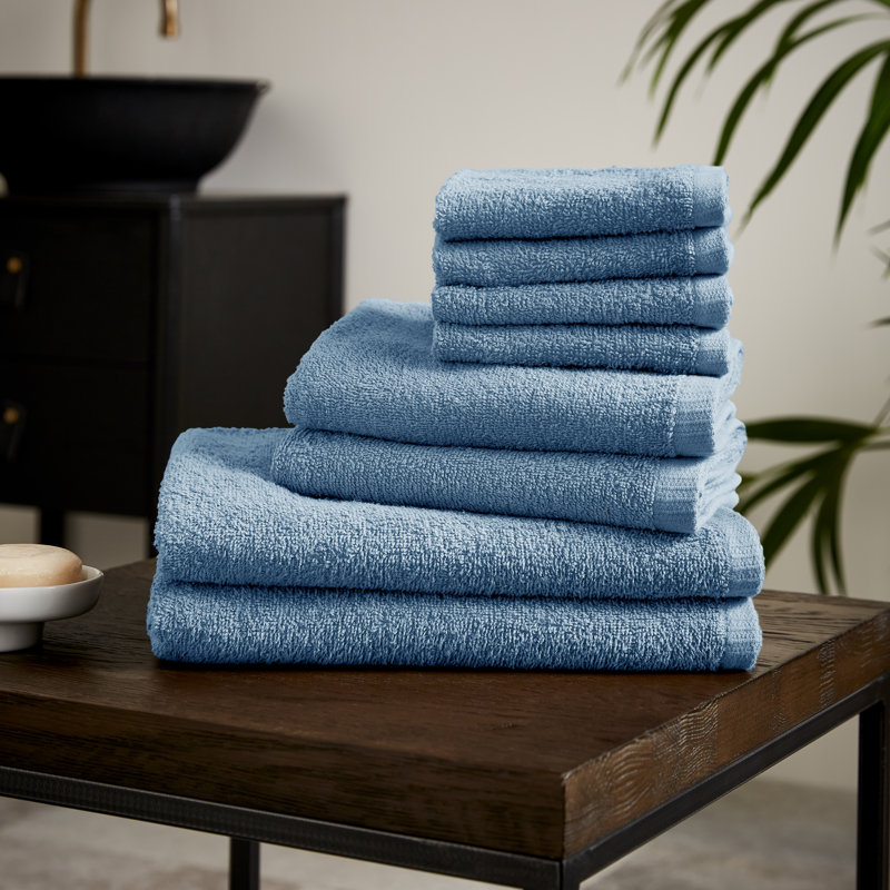 Quick Dry Cotton Towel, Blue