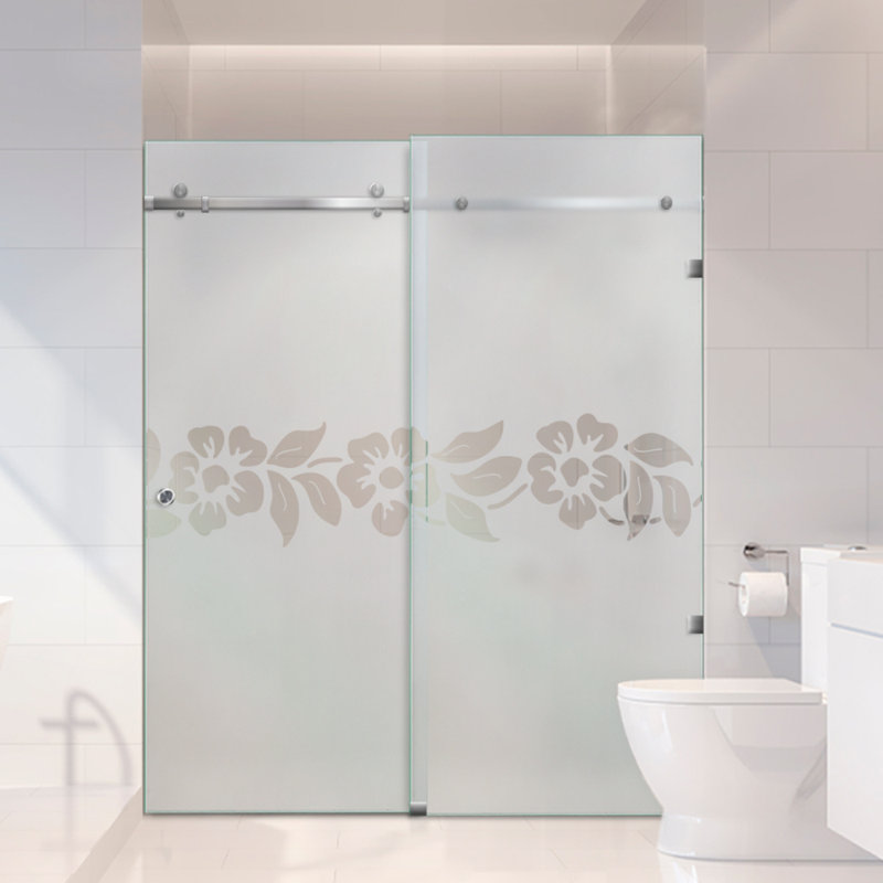 Douche en verre 56 po x H 80 po, Gauche, Semi-privé