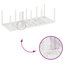VidaXL White Poly Rattan Garden Dining Set