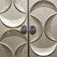 Armoire 2 portes à poignées en cristal Fellman