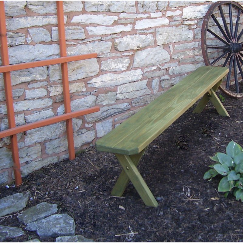 Banc de pique-nique en bois massif Stephentown, 33'', Teinte tilleul