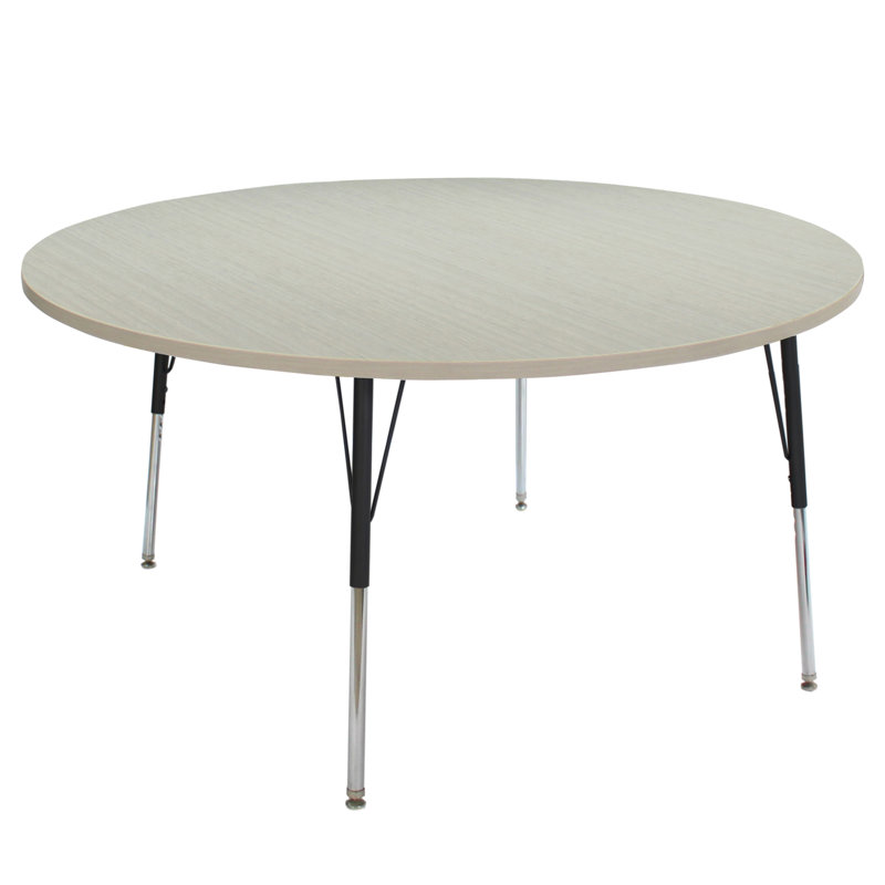 Table d'activité avec pieds réglables La Madera, H 31,5 po x L 48 po x l 48 po, Sable asiatique / noir