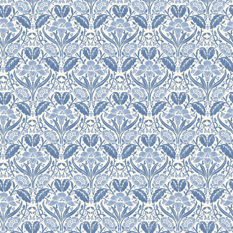 2'9" L x 27.58" W Wallpaper Roll, Blue