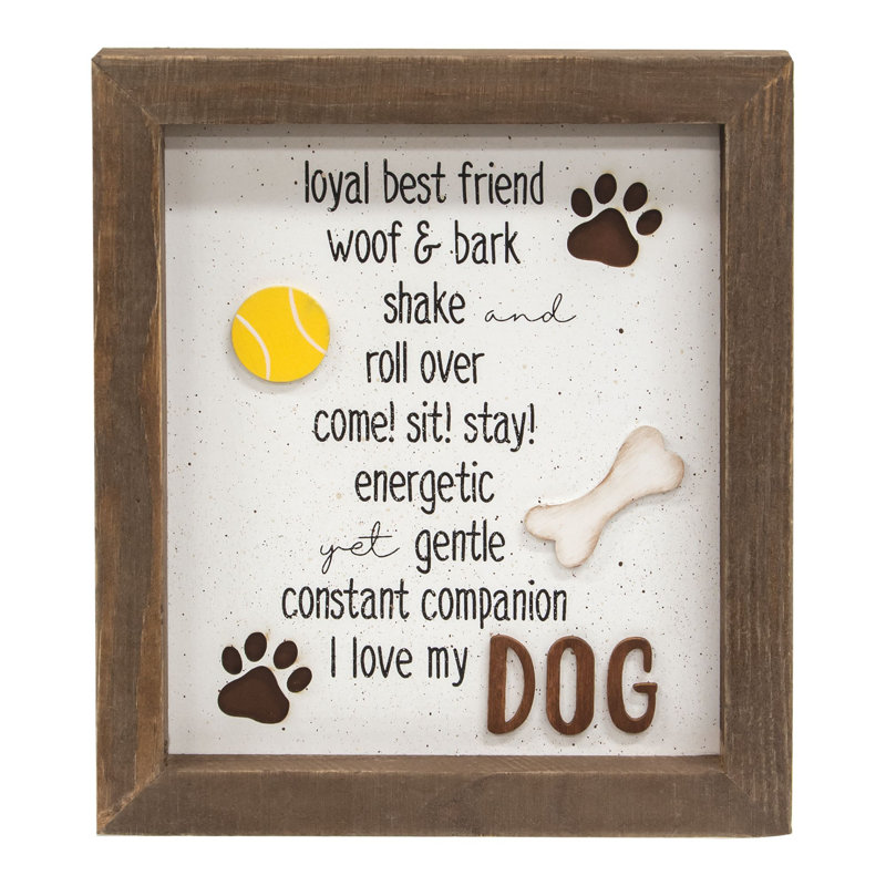 Décoration murale I Love My Dog