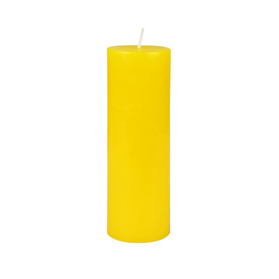 6 Inch Yellow Pillar Candle