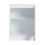 Armoire de rangement autoportante 24 po, 2 portes à fermeture douce, blanc brillant