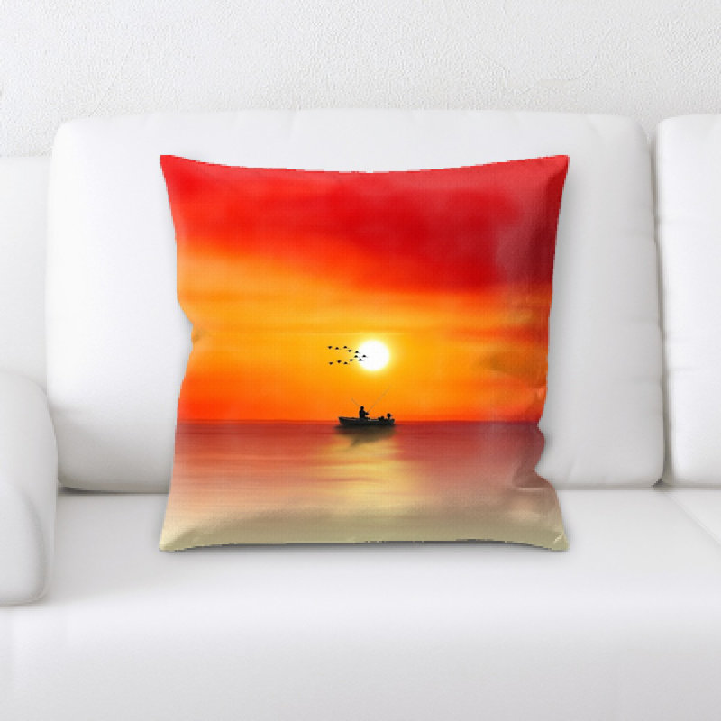 Coussin coucher de soleil