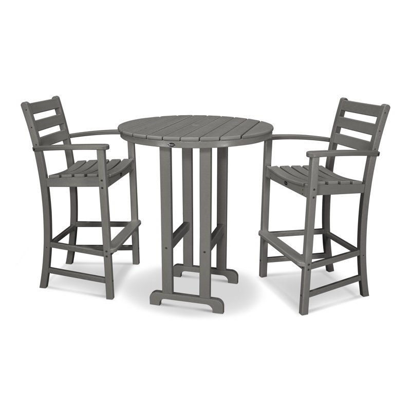 Monterey Bay 3-Piece Round Bar Set, Stepping Stone