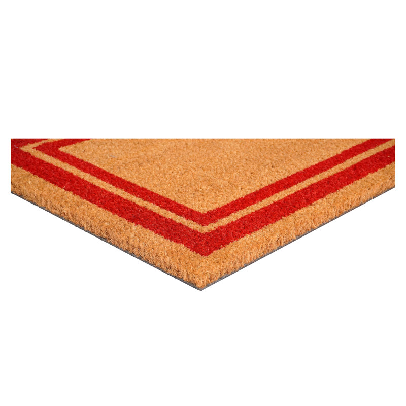 Tapis d'entrée antidérapant Mariah, 2 pi x 3 pi, Rouge