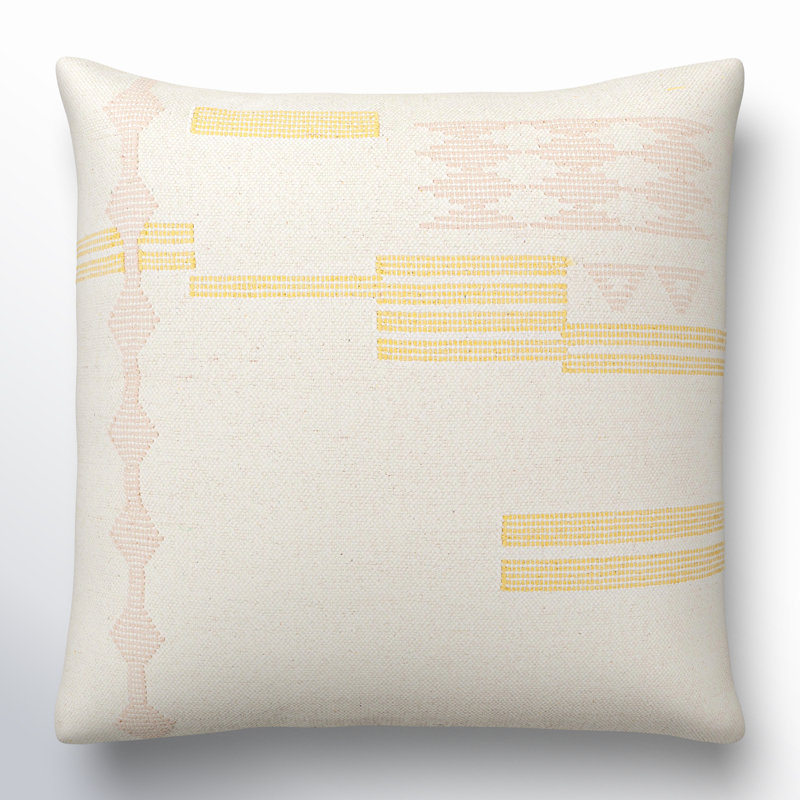 Mariposa Cotton Throw Pillow Square Pillow, Pillow Cover Only - No Insert, 20" x 20"