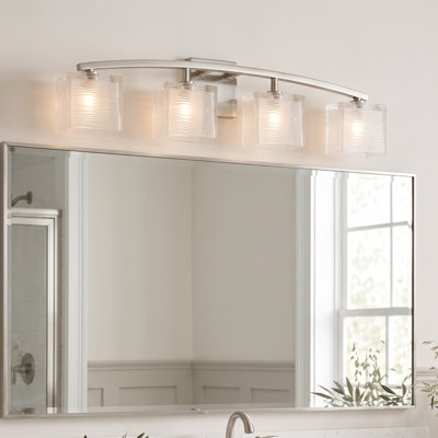 Edisto 31" 4-Light Brushed Nickel Vanity Light