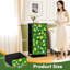 Commode verticale à 4 tiroirs avec tiroirs en tissu vert lime