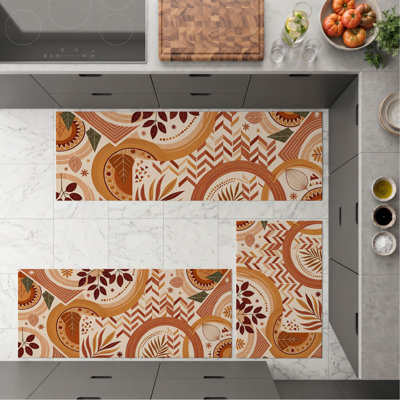 Tapis de cuisine lavables antidérapants Boho