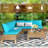 Simoes Acacia 5 - Person Patio Conversation Set with Cushions