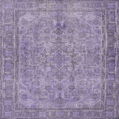 Tapis oriental multicolore tissé à la machine Makhy