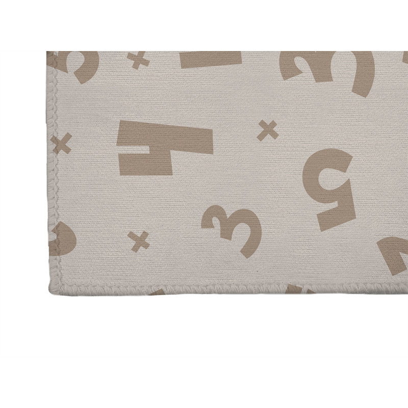 Paillasson d'intérieur Number Match, Taupe, L 60 po x L 84 po