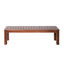 Banc 2 en bois rustique 60,33 po