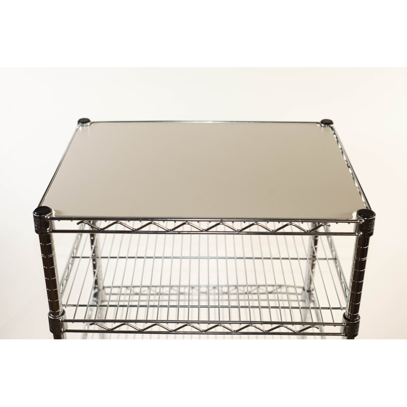 Doublure de tablette en PVC, H 0,125 po x l 23 po x P 13,25 po, Gris clair